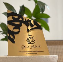 Load image into Gallery viewer, Handcrafted Engraved Metal 3D Frame - Create Your Own - sukoonco