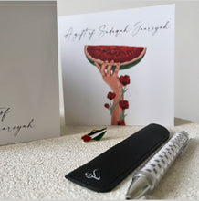 Load image into Gallery viewer, 2025  Watermelon Palestine Card with pen