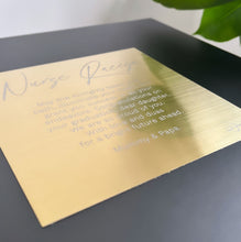 Load image into Gallery viewer, Handcrafted Engraved Metal 3D Frame